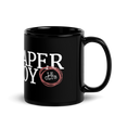 Load image into Gallery viewer, Paperboy Le Club Black Glossy Mug