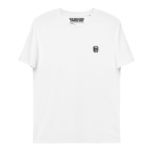 GU unisex embroidered organic cotton t-shirt