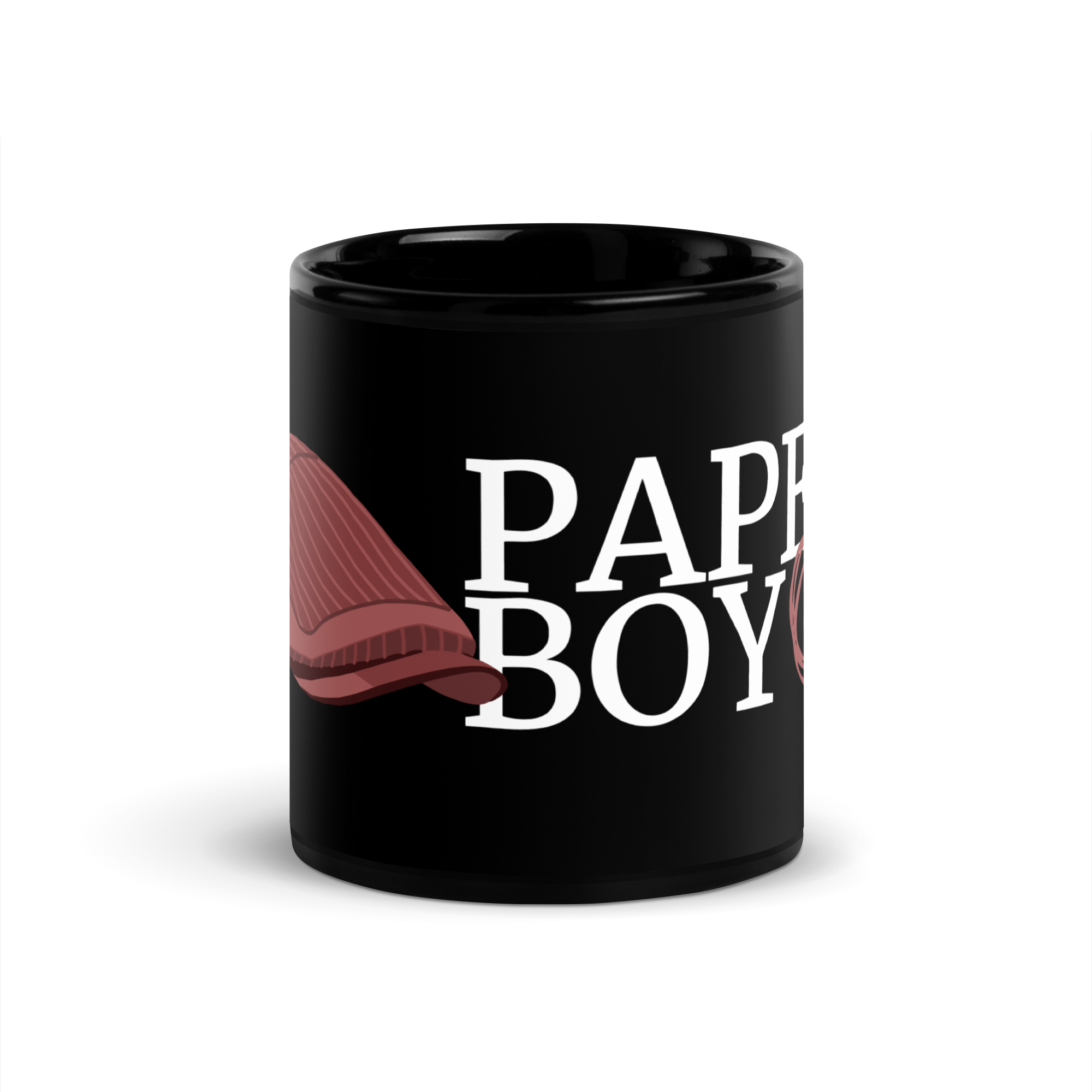 Paperboy Le Club Black Glossy Mug