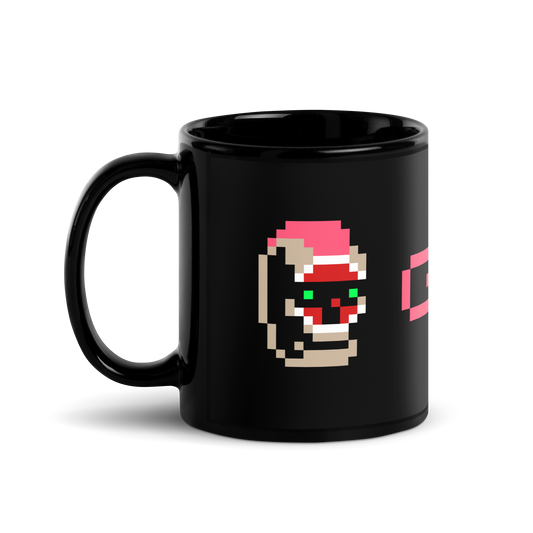 Layne black glossy mug