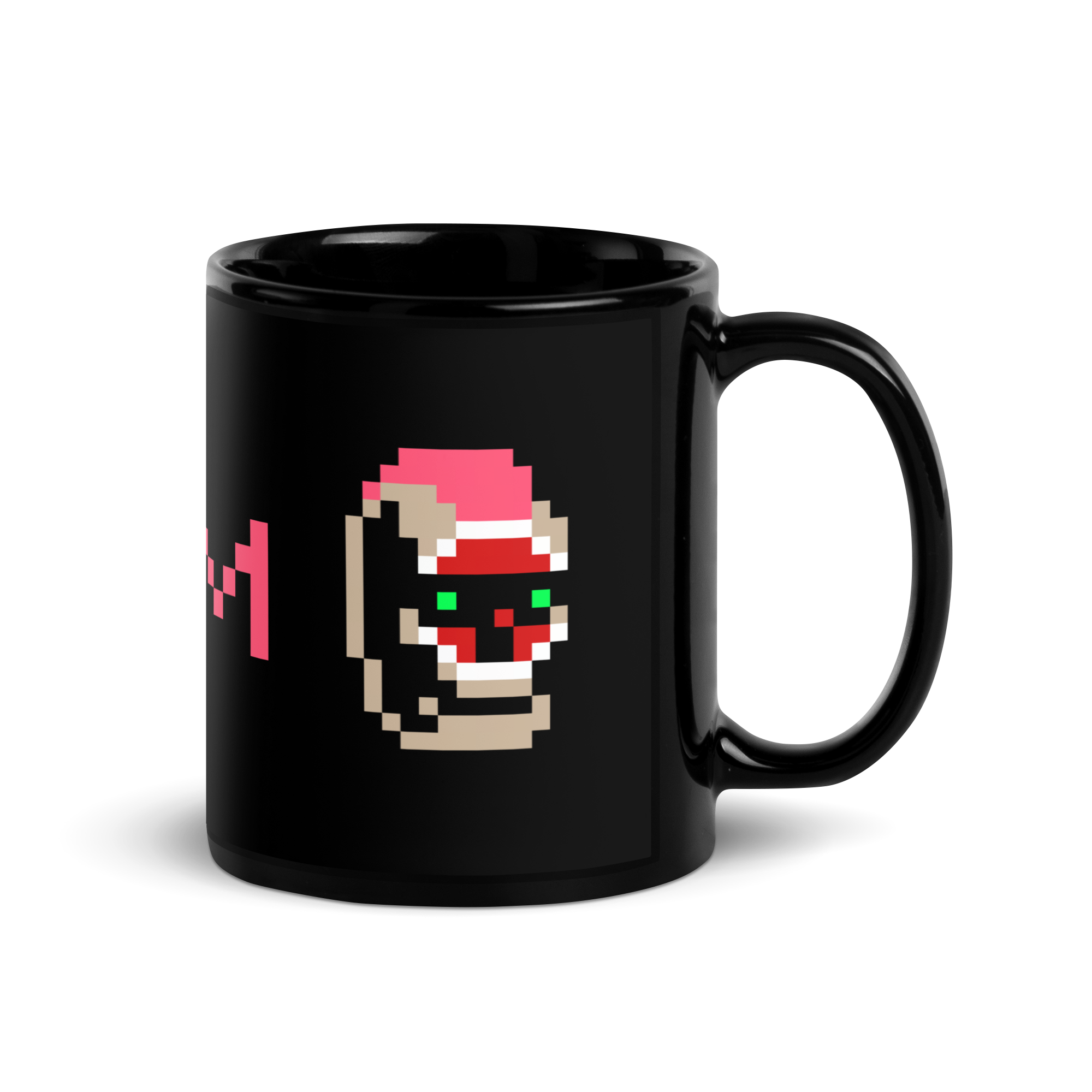 Layne black glossy mug