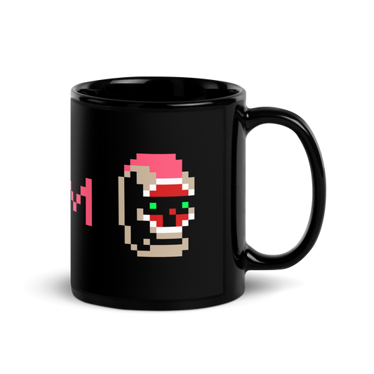 Layne black glossy mug