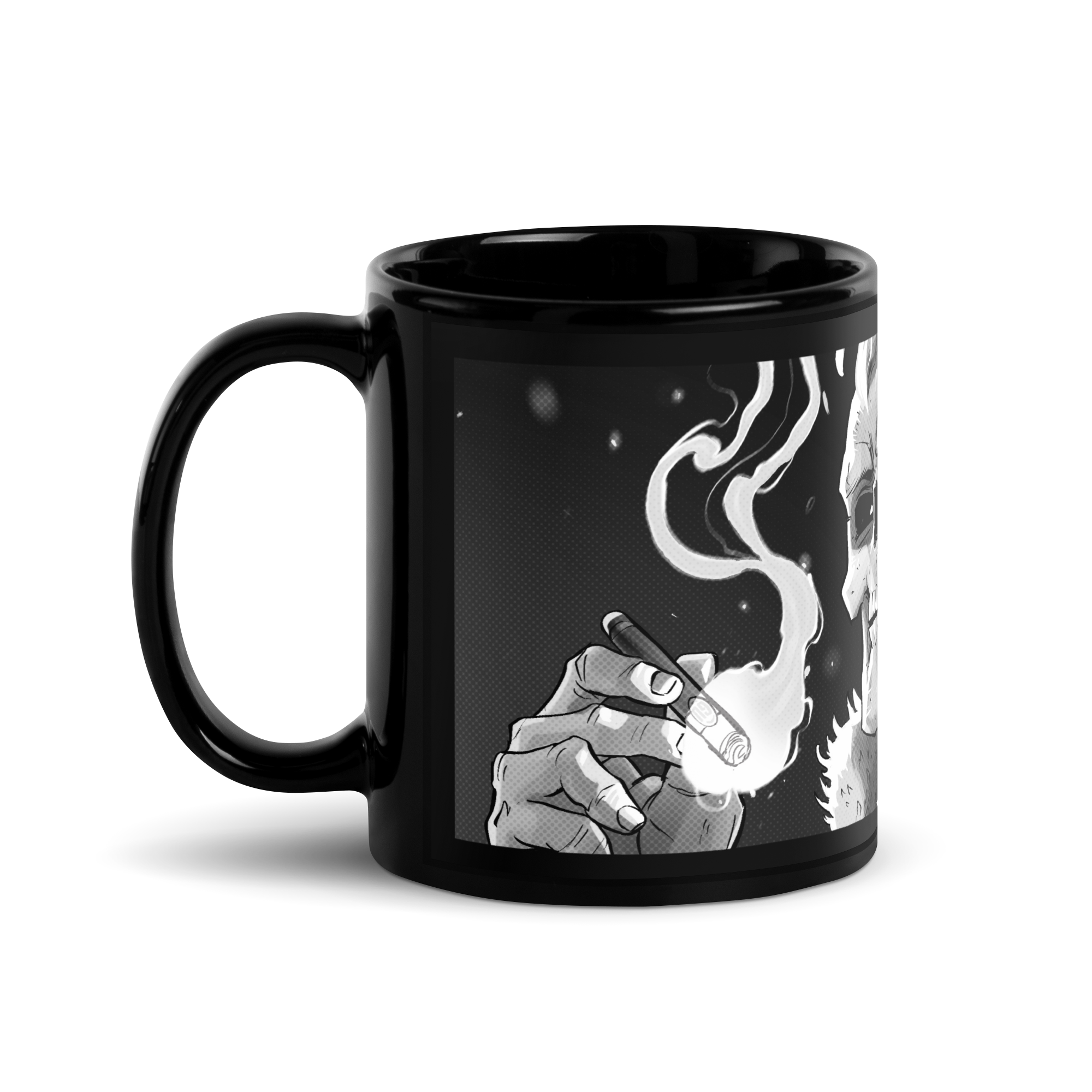 Gimiks black glossy mug