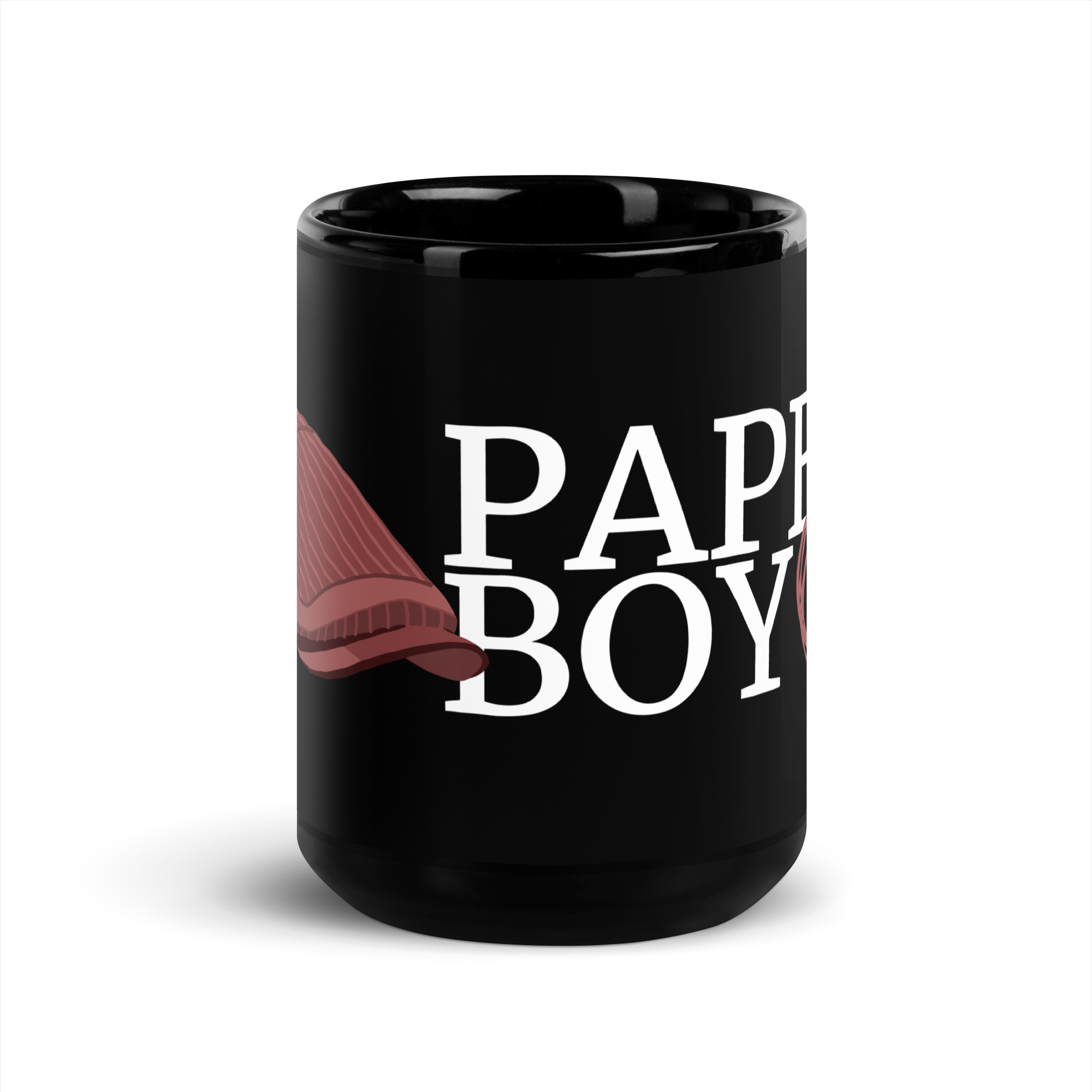 Paperboy Le Club Black Glossy Mug