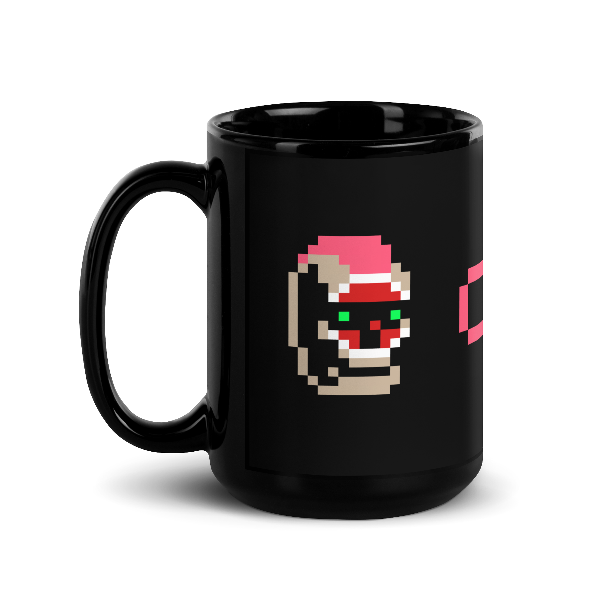 Layne black glossy mug