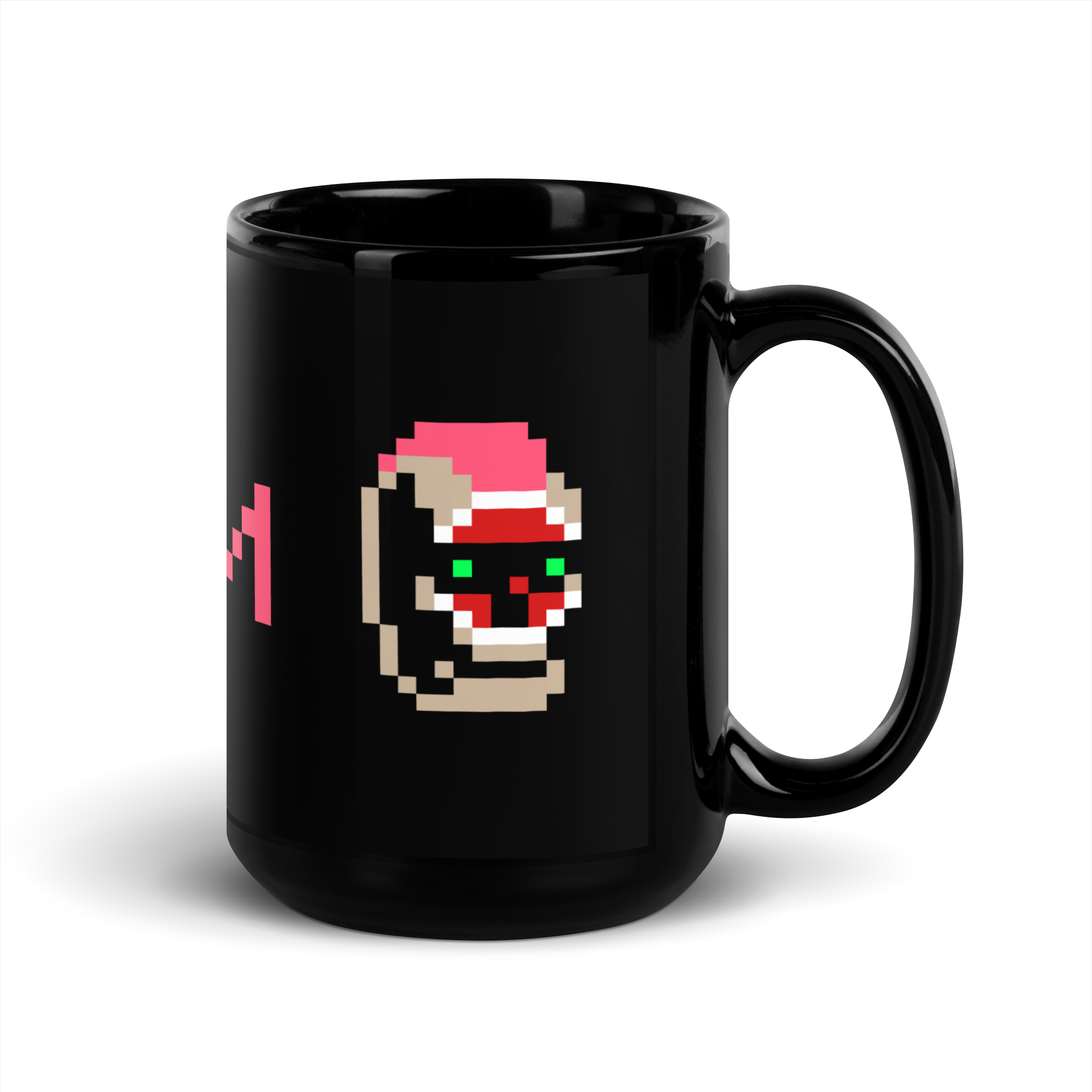 Layne black glossy mug