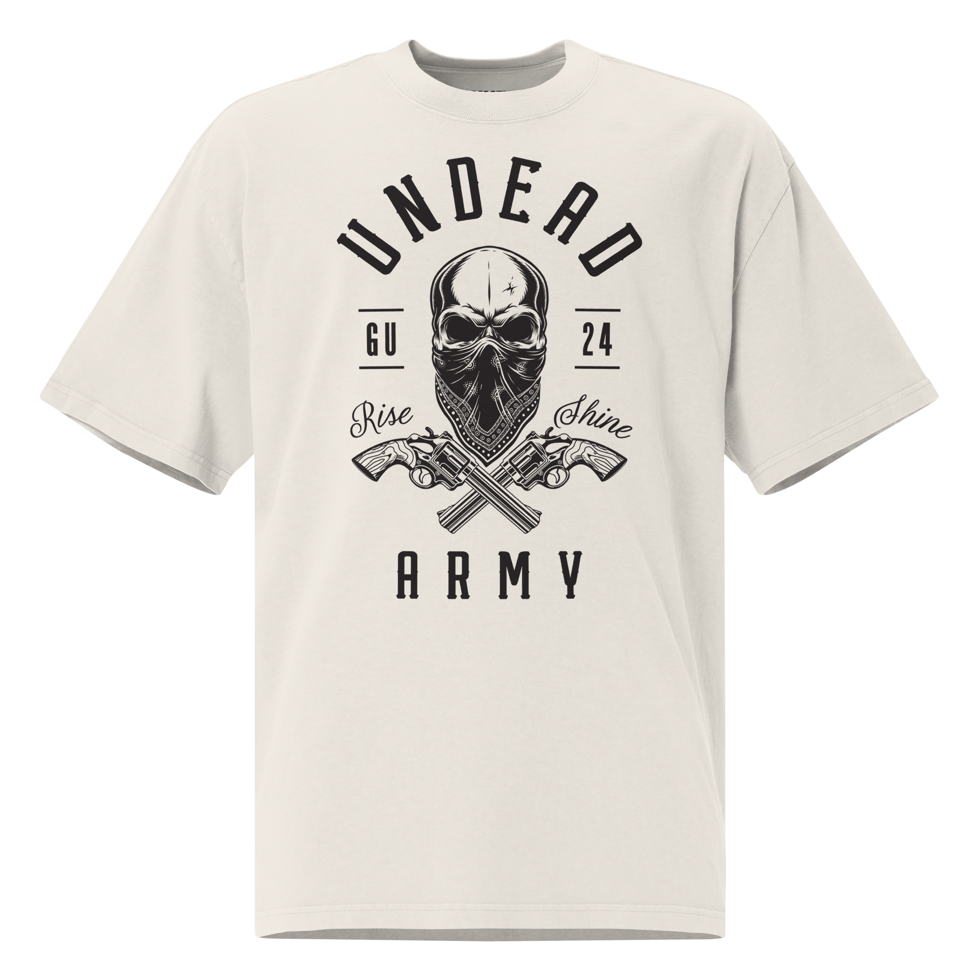 Oversized 'Genuine Army' faded t-shirt