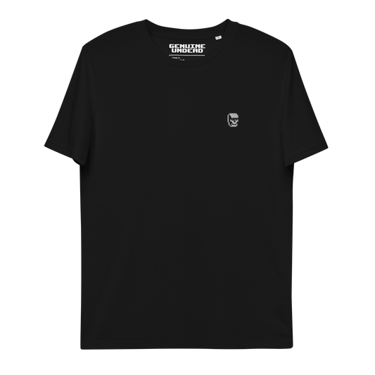 GU unisex embroidered organic cotton t-shirt