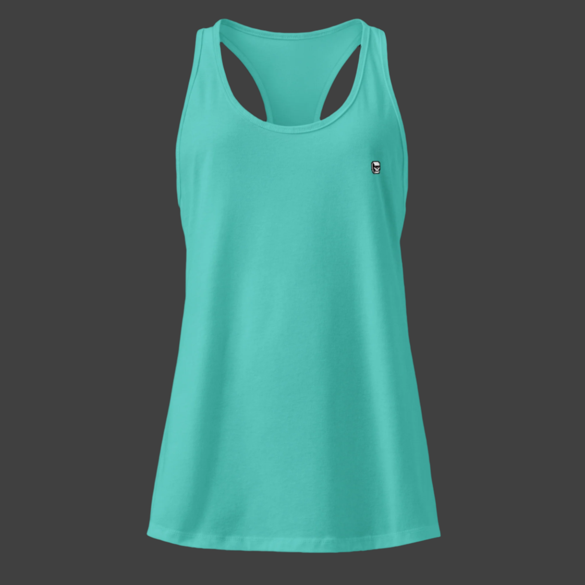 Women’s fitted GU racerback tank top